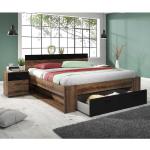 Hellbraune Moderne 4Home Rechteckige Betten mit Bettkasten aus Eiche 160x200 
