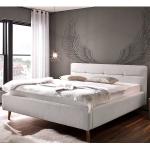 Hellgraue Moderne Homedreams Rechteckige Betten mit Bettkasten mit Stauraum 160x200 Breite 150-200cm, Höhe 100-150cm, Tiefe 200-250cm 