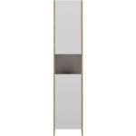 Weiße Moderne Stauraumschränke aus Eiche Breite 0-50cm, Höhe 150-200cm, Tiefe 0-50cm 