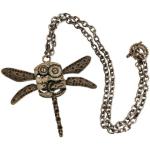 Steampunk Antique Dragonfly Gears Costume Necklace Adult One Size