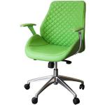 Grüne Gesteppte Pantera Ergonomische Bürostühle & orthopädische Bürostühle  aus Kunstleder gepolstert 