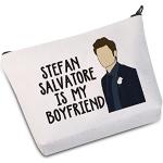 Stefan Salvatore is My Boyfriend Vampir inspiriertes Geschenk Vampir-Fans Geschenk Make-up-Tasche für Frauen und Mädchen, Stefan Boyfriend B Eu,