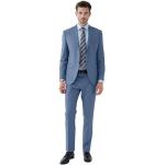 Reduzierte Hellblaue Unifarbene Elegante Businesskleidung für Herren Größe XL 2-teilig 