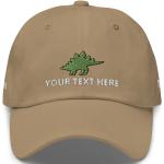 Goldene Bestickte Meme / Theme Dinosaurier Snapback-Caps mit Dinosauriermotiv mit Schnalle für Herren 