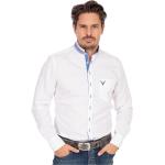 Weiße OS TRACHTEN Stehkragen Stehkragenhemden aus Baumwolle für Herren Größe 3 XL 