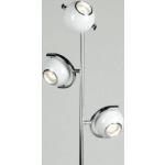 Silberne Moderne Runde Retro Stehlampen aus Chrom 