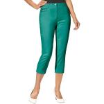 Smaragdgrüne Unifarbene STEHMANN Caprihosen & 3/4-Hosen mit Reißverschluss aus Polyamid für Damen Größe L Petite 