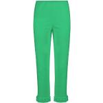 Grüne Unifarbene Casual Atmungsaktive STEHMANN 7/8-Hosen mit Rüschen aus Polyamid für Damen Größe XS 
