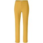 Gelbe Unifarbene Casual STEHMANN Ina Stretchhosen aus Polyamid maschinenwaschbar für Damen Größe XL 