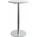 Weiße LaPalma Brio Runde Design Tische höhenverstellbar Breite 0-50cm, Höhe 0-50cm, Tiefe 0-50cm 