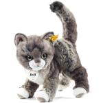 Reduzierte Hellgraue 25 cm Steiff Katzenkuscheltiere aus Kunststoff 