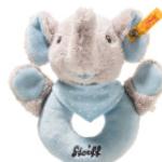 STEIFF 241710 Trampili Elefant Greifring grau/blau
