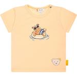 Peachfarbene Kurzärmelige Steiff Kinder T-Shirts für Babys Größe 86 