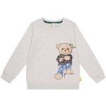 Reduzierte Graue Steiff Kids Collection Rundhals-Ausschnitt Kindersweatshirts aus Baumwolle für Jungen für den für den Herbst 
