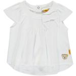 Reduzierte Weiße Steiff Kinder T-Shirts aus Baumwolle maschinenwaschbar für Mädchen 