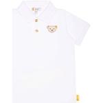 Weiße Kurzärmelige Steiff Kurzarm-Poloshirts für Kinder für Jungen Größe 122 