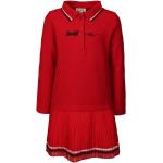 Rote Elegante Steiff Kinderpolokleider aus Baumwolle für Mädchen Größe 104 