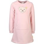Pinke Steiff Classic Mini Kindersweatkleider aus Baumwollmischung für Mädchen Größe 104 