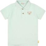 Hellgrüne Unifarbene Kurzärmelige Kurzarm-Poloshirts für Kinder aus Baumwolle trocknergeeignet für Mädchen Größe 128 