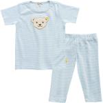 Hellblaue Steiff Kinderschlafanzüge & Kinderpyjamas für Jungen 
