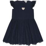 Dunkelblaue Steiff Mini Kinderkleider aus Baumwolle für Mädchen 