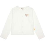 Weiße Unifarbene Steiff Rundhals-Ausschnitt Kinderübergangsjacken aus Baumwolle für Mädchen Größe 128 