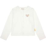 Weiße Unifarbene Steiff Rundhals-Ausschnitt Kinderübergangsjacken aus Baumwolle für Mädchen Größe 128 