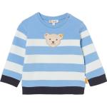 Blaue Gestreifte Steiff Kindersweatshirts mit Bärenmotiv für Babys Größe 68 
