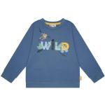 Reduzierte Blaue Steiff Kindersweatshirts aus Baumwolle maschinenwaschbar für Jungen Größe 116 