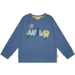 Blaue Steiff Kindersweatshirts aus Baumwolle maschinenwaschbar für Jungen Größe 98 für den für den Herbst 