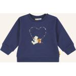 Reduzierte Dunkelblaue Steiff Kindersweatshirts aus Baumwolle Größe 74 