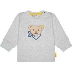 Hellgraue Steiff Kindersweatshirts aus Baumwolle 