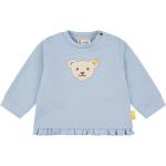 Blaue Steiff Kindersweatshirts mit Rüschen für Babys Größe 74 