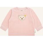 Rosa Romantische Steiff Bio Kindersweatshirts ohne Verschluss aus Baumwolle Größe 56 