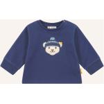 Reduzierte Marineblaue Steiff Kindersweatshirts ohne Verschluss aus Baumwolle Größe 74 