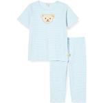 Blaue Steiff Kinderschlafanzüge & Kinderpyjamas für Babys Größe 92 2-teilig 