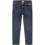 Indigofarbene Steiff Slim Jeans für Kinder aus Denim Größe 92 