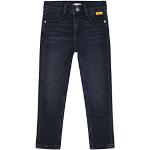 Marineblaue Steiff Slim Jeans für Kinder aus Denim Größe 128 