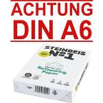 Weißes Steinbeis ClassicWhite Recycling- & Umweltpapier DIN A6, 80g, 500 Blatt 
