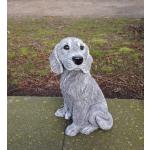 19 cm Hundefiguren aus Kunststein frostfest 