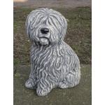 12 cm Hundefiguren aus Kunststein frostfest 