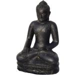 Asiatische 45 cm Buddha-Gartenfiguren aus Kunststein 