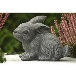 Graue 16 cm Hasen-Gartenfiguren aus Kunststein 