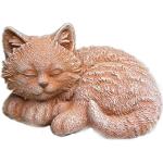 10 cm Katzenfiguren für den Garten aus Kunststein 