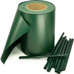 Stel4Style PVC Sichtschutz Streifen Privatsphäre Doppelstabmatten Zaun Folie Grün 280m (8x 35m) - grün 4250931565567