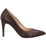Reduzierte Braune Stele Pfennigabsatz High Heels & Stiletto-Pumps aus Nappaleder für Damen Größe 40,5 
