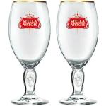 Stella Artois Half-Pint-Glas, Stern-Design, rotes