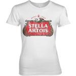 Stella Artois Washed Logo Girly Tee Damen T-Shirt White