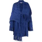 Reduzierte Blaue Oversize Stella McCartney Wollmäntel aus Wolle für Damen Größe S für den für den Herbst 