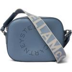 Reduzierte Himmelblaue Stella McCartney Umhängetaschen mit Reißverschluss aus Canvas für Damen 